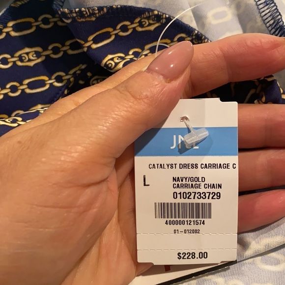 J.McLaughlin Carriage Chain Dress - Size L - Catalina Cloth - Picture 5 of 11